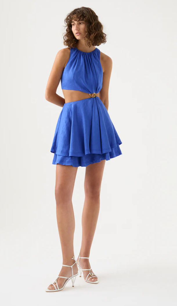 Aje Holt Cut Out Ring Mini Dress